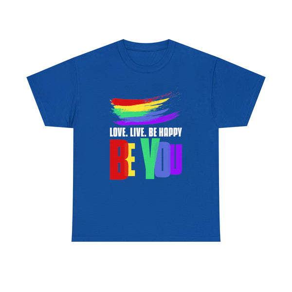 Be You Shirt LGBTQ Pride Rainbow Flag Gay Lesbian Pride Ally Plus Size Clothing for Women