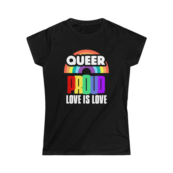 Proud LGBT Shirt Love is Love Shirt Human Rights Gay Pride Shirts for Women