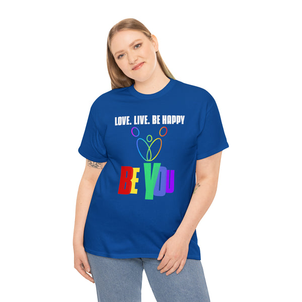 Be You LGBTQ Love Live Be Happy LGBT Flag Gay Pride Plus Size Clothing for Women