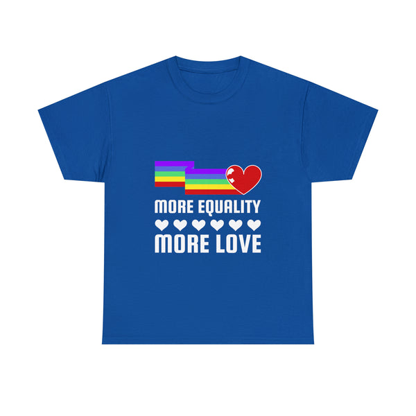 LGBT More Equality More Love LGBTQ Lesbian Gay Pride Plus Size Shirts for Women