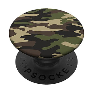 Woodland Camo Popsocket Military Camouflage PopSockets Camo PopSockets Standard PopGrip