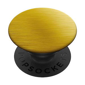 Yellow-Gold PopSocket Brushed Yellow Pop Socket Yellow-Gold PopSockets Standard PopGrip