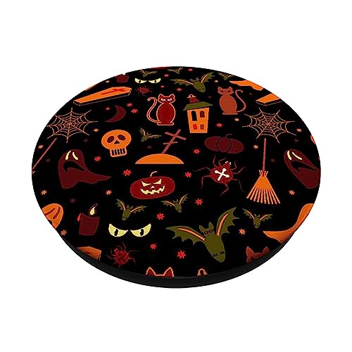 Halloween Popsocket Orange & Black Popsocket for Halloween PopSockets Standard PopGrip