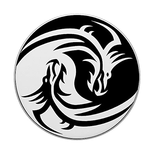 Yin Yang Dragon Pop Socket for Phone PopSockets Yin Yang PopSockets Standard PopGrip