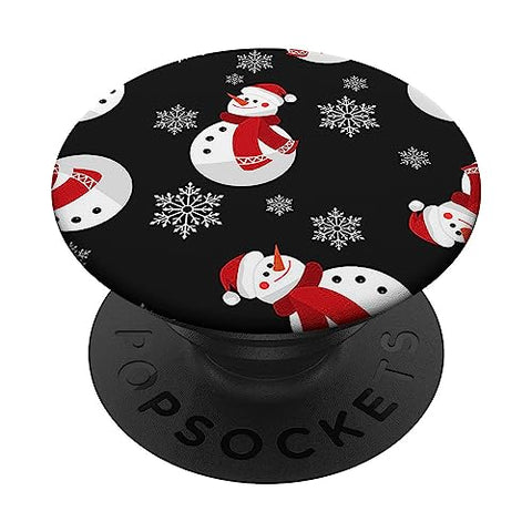 Red Christmas Snowman Pop Socket for Phone Cute Christmas PopSockets Standard PopGrip