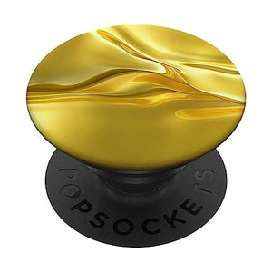 Liquid Yellow-Gold Cute PopSockets for Women Men Yellow-Gold PopSockets Standard PopGrip