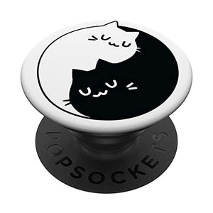 Yin Yang Cat Pop Socket for Phone PopSockets Kitten Yin Yang PopSockets Standard PopGrip