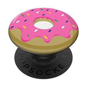 Pink Donut Pop Socket for Phone Cute PopSockets Jelly Donut PopSockets Standard PopGrip