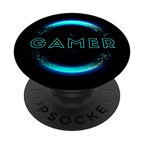 Gaming Pop Socket for Phone PopSockets Blue Light Cool Gamer PopSockets Standard PopGrip