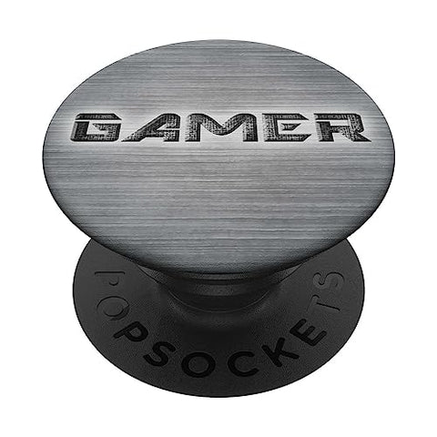 Gamer Pop Socket for Phone PopSockets Blushed Steel Gaming PopSockets Standard PopGrip