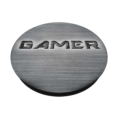 Gamer Pop Socket for Phone PopSockets Blushed Steel Gaming PopSockets Standard PopGrip