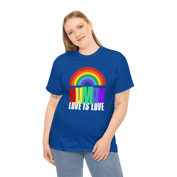 Human LGBTQ Rainbow Flag Gay Lesbian Pride Ally Plus Size Clothing for Women