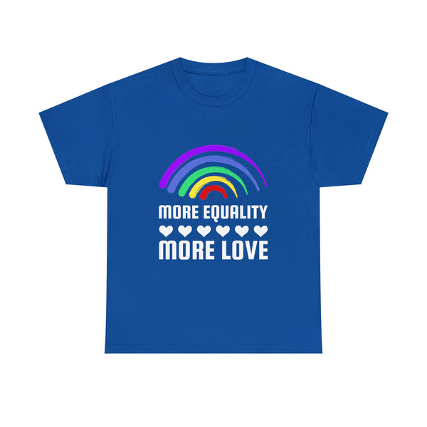 LGBT More Equality More Love LGBTQ Lesbian Gay Bisexual Womens Plus Size Tops