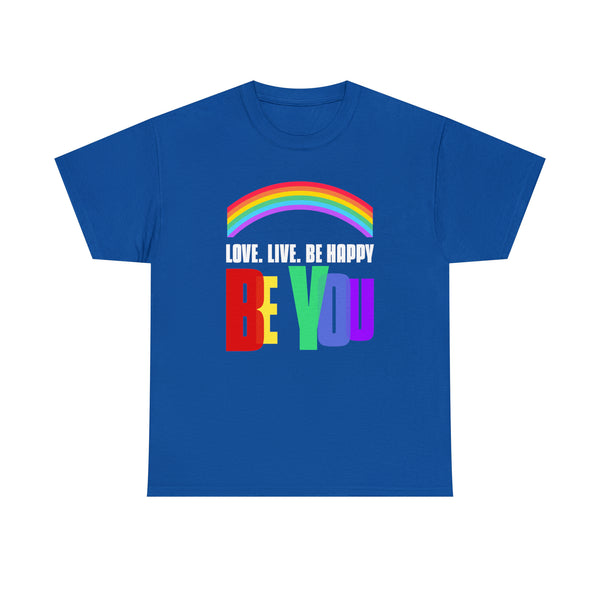 Be You LGBT Pride Rainbow Flag Lesbian Gay Pride Ally Plus Size Tops for Women