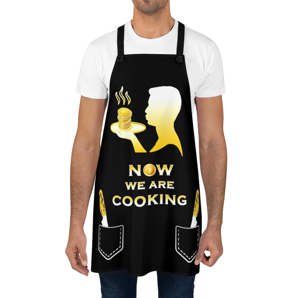 Ethereum Apron for Men Crypto Apron BBQ Aprons for Men Chef Apron Funny Crypto Merch Grilling Gifts