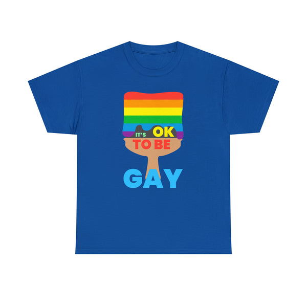 It's OK to Be Gay Gender Equality LGBT Pride Month Gay Womens Plus Size Tops