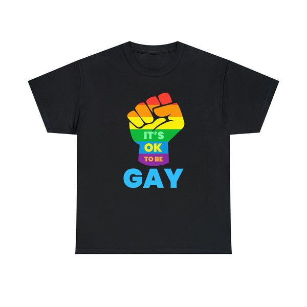 It's OK to Be Gay Gender Equality LGBTQ Pride Day Gay Parade Plus Size Tops for Women