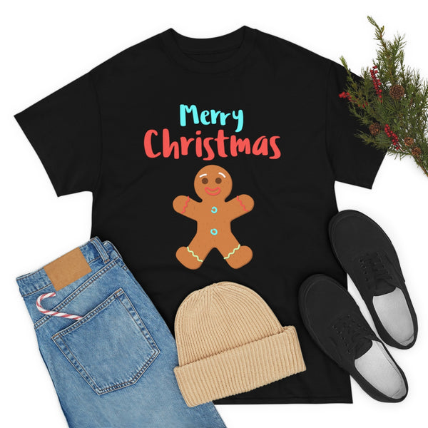 Gingerbread Man Funny Christmas Pajamas for Men Plus Size Christmas PJs for Men Plus Size Christmas Tee