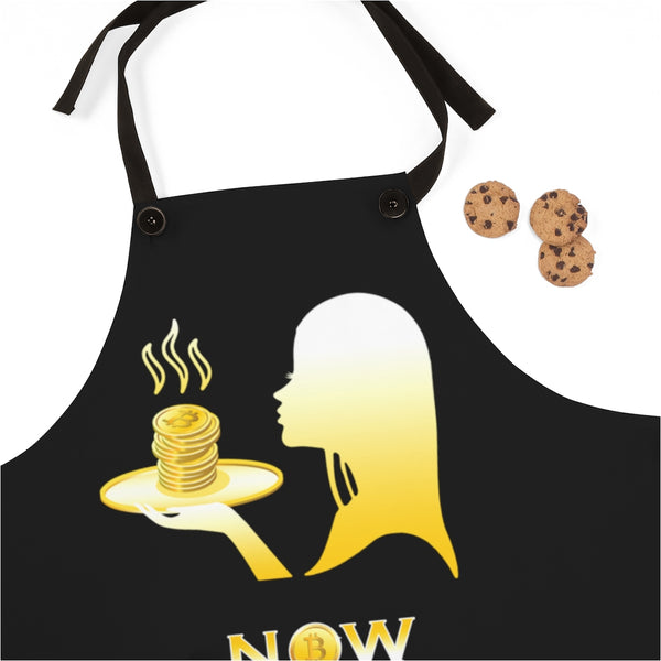 Bitcoin Apron for Women Crypto Apron Kitchen Aprons for Women Chef Apron Funny Crypto Merch Cooking Gifts