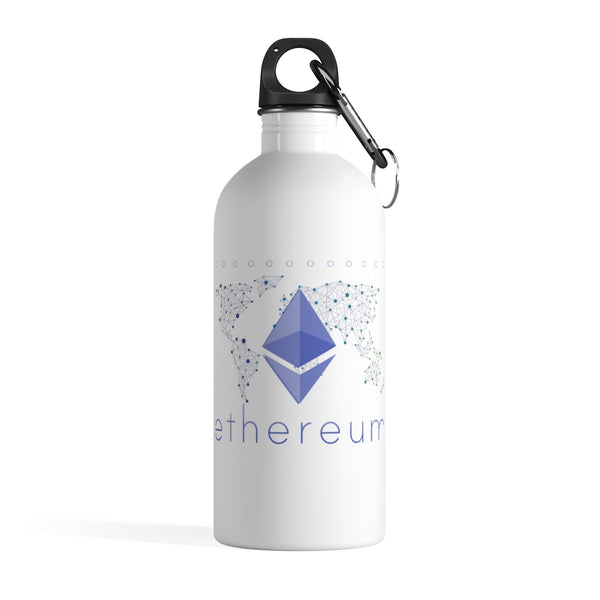 Ethereum Water Bottle Crypto Water Bottles Cryptocurrency Ethereum Logo Gift ETH Shield Ethereum Merch