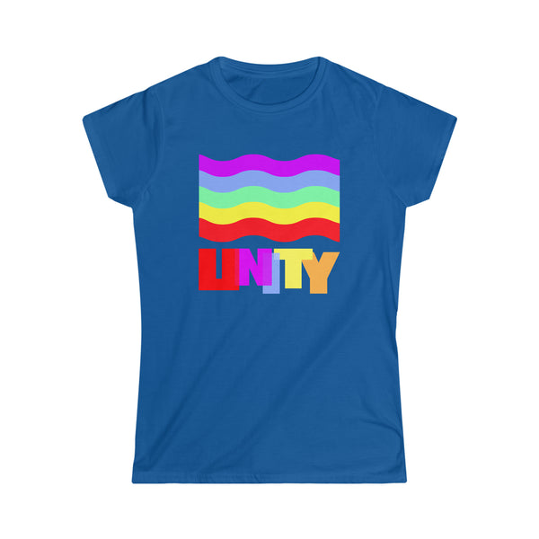 Unity LGBT Love Live Be Happy Love Print LGBT Equality Womens Shirts