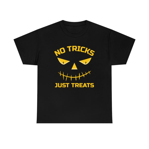 No Tricks Just Treats Big Tall Halloween Shirt Men Plus Size Mens Funny Plus Size Halloween T Shirts for Men