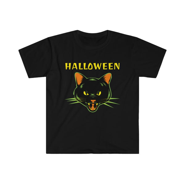 Black Cat Mens Halloween Shirt Funny Halloween Shirts for Men Black Cat Shirt Halloween Clothes for Men