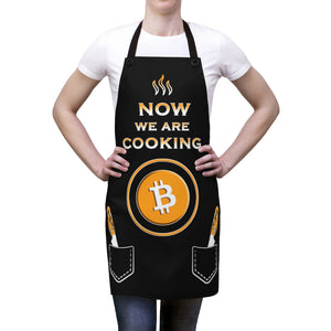 Bitcoin Apron for Women Cryptocurrency Apron Kitchen Aprons for Women Chef Apron Funny Crypto Bitcoin Gifts