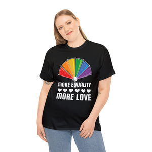 LGBT More Equality More Love Lesbian Gay Pride LGBT Pride Womens Plus Size Tops