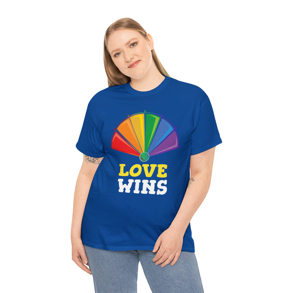 Love Wins LGBTQ Lesbian Gay Bisexual Transgender Queer Pride Plus Size Shirts for Women