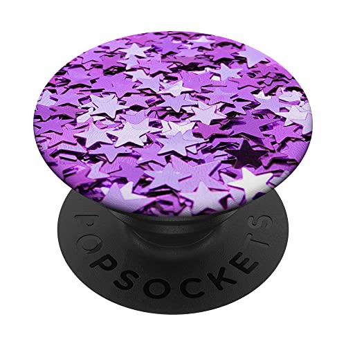 Purple Pop Socket for Phone Star PopSockets for Women Purple PopSockets Standard PopGrip