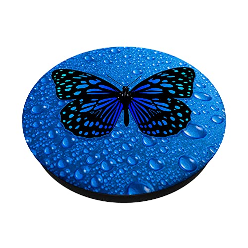 Blue Butterfly PopSocket Cute Water Blue PopSocket Butterfly PopSockets Standard PopGrip