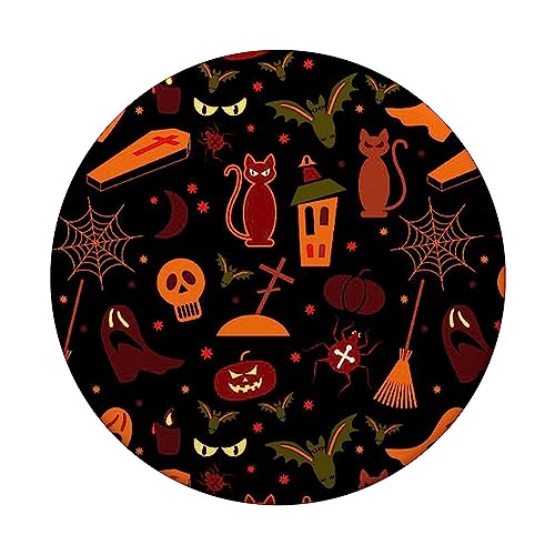 Halloween Popsocket Orange & Black Popsocket for Halloween PopSockets Standard PopGrip