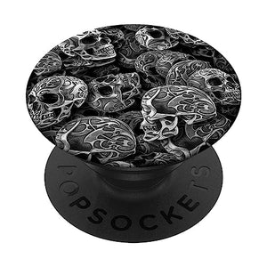 Skull Pop Socket for Phone Halloween PopSockets Skull PopSockets Standard PopGrip