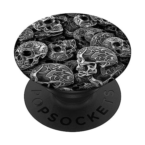 Skull Pop Socket for Phone Halloween PopSockets Skull PopSockets Standard PopGrip