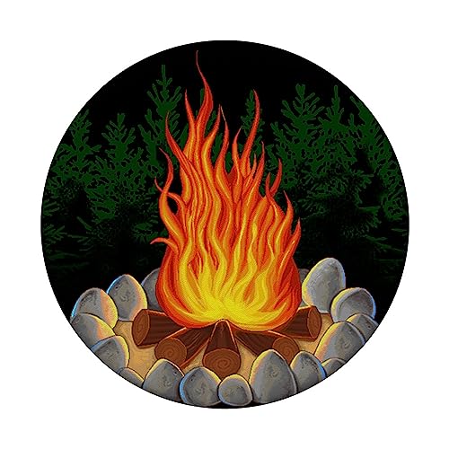 Camping Campfire Pop Socket for Phone PopSockets Camping PopSockets Standard PopGrip