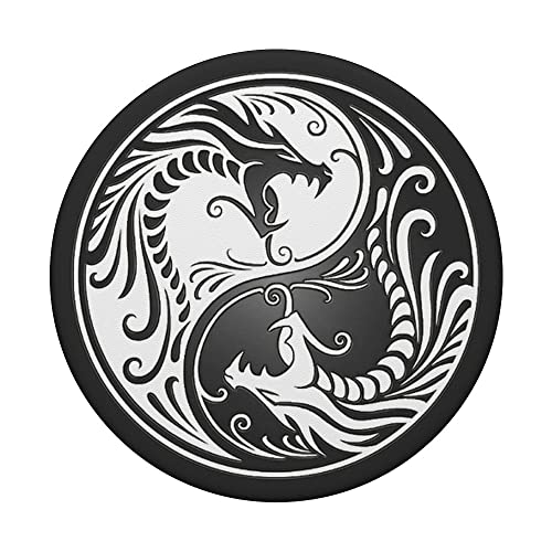 Yin Yang Dragon Pop Socket for Phone PopSockets Yin Yang PopSockets Standard PopGrip