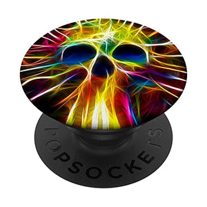 Psychedelic Skull Pop Socket for Phone PopSockets Skeleton PopSockets Standard PopGrip