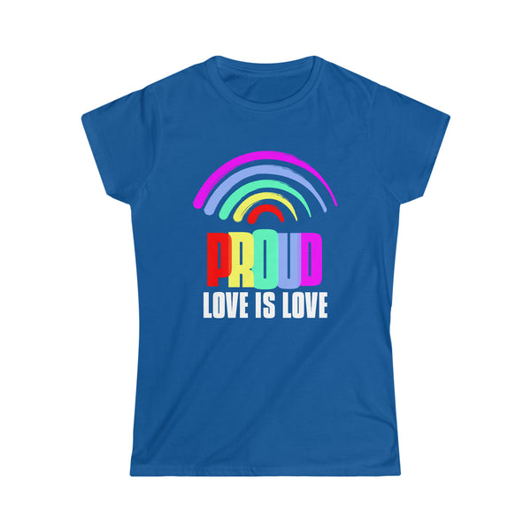 Proud LGBT Shirt Love is Love Shirt LGBTQ Gay Lesbian LGBT Women Tops