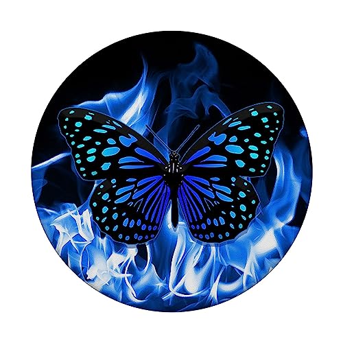 Blue Flame Butterfly PopSocket Fire Pop Socket Butterfly PopSockets Standard PopGrip