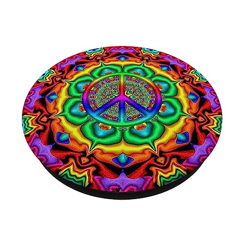 Psychedelic Peace Sign Pop Socket for Phone PopSockets Peace PopSockets Standard PopGrip