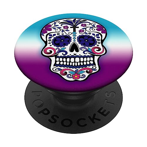 Day of the Dead Skull PopSockets for Women Cute Skull PopSockets Standard PopGrip