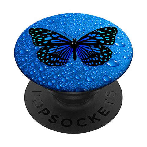 Blue Butterfly PopSocket Cute Water Blue PopSocket Butterfly PopSockets Standard PopGrip