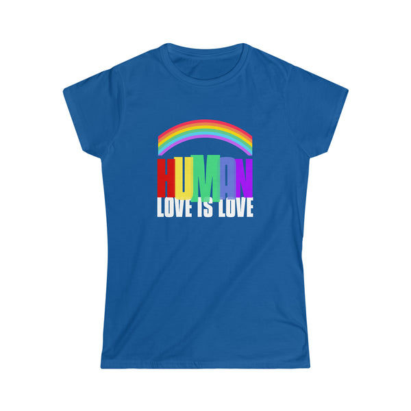 LGBT Human Rainbow Shirt Men Women Gay Pride Shirt Rainbow Shirts for Women