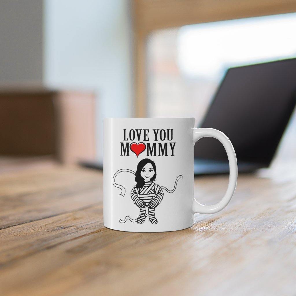 I love my edamommy Mom Mug - Ceramic Coffee Mug, Tea Cup, Flowers - Love  Gifts, Floral Cups - Mom Gifts - Mothers Day