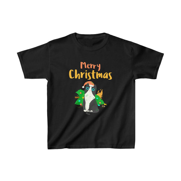 Funny Cat Christmas Tree Cat Shirt Christmas Gift Funny Christmas Shirts for Boys Funny Christmas Shirt