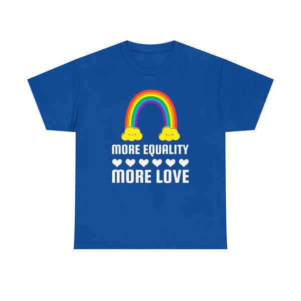 LGBT More Equality More Love T Shirt LGBTQ Gay Lesbian LGBT Plus Size Tops for Women