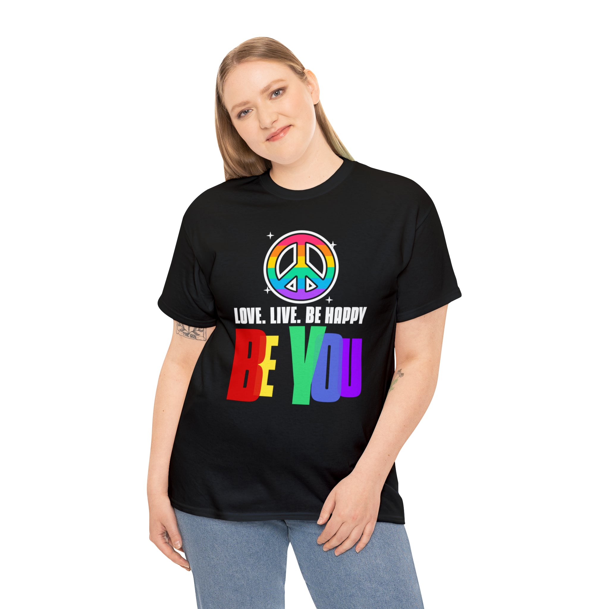 Be You Shirt LGBT Pride Rainbow Flag Lesbian Gay Pride Ally Tshirts Shirts for Women Plus Size