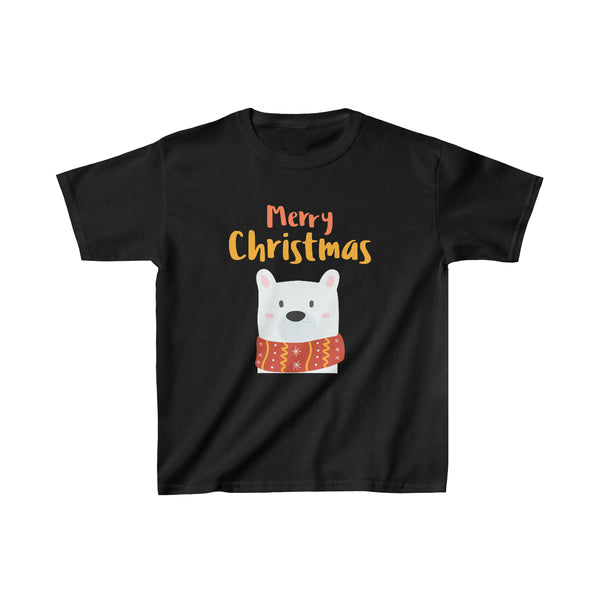 Cute Polar Bear Girls Christmas Shirt Christmas Tshirt Kids Christmas Shirts for Girls Christmas Shirts