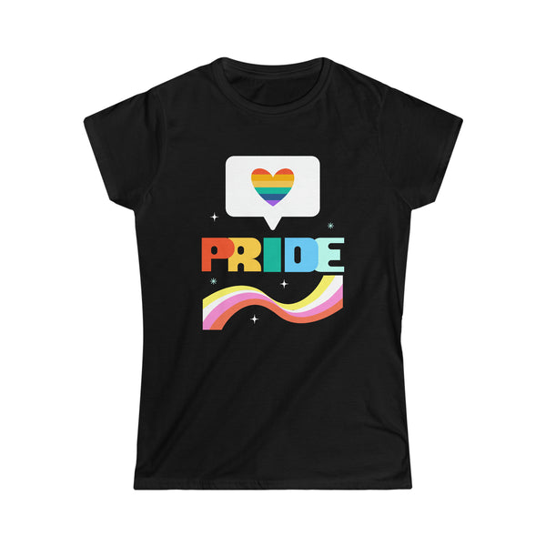 Pride LGBT Flag Gay Pride Month Rainbow Lesbian Transgender Shirts for Women